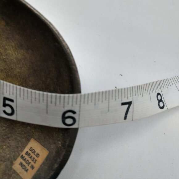 Vintage Brass Mask with Flowers - Made in India - Picture 3 of 8